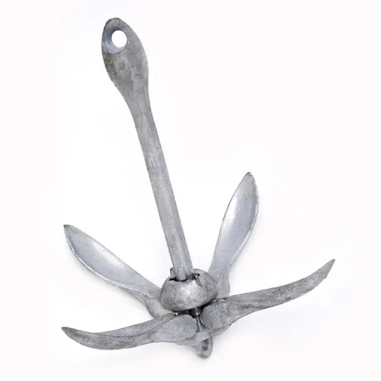 H.D.G. Folding Grapnel Anchor — Hot-Dip Galvanized | 0.7kg to 6kg