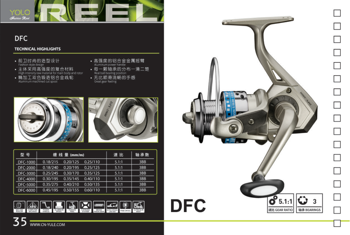 Yolo DFC Spinning Fishing Ree