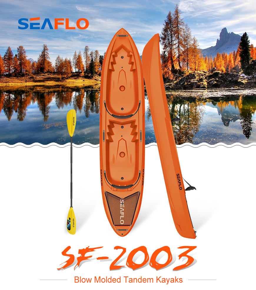 SEAFLO SF-1003 Adult Sit-On-Top Recreational Kayak – Lightweight Polyethylene