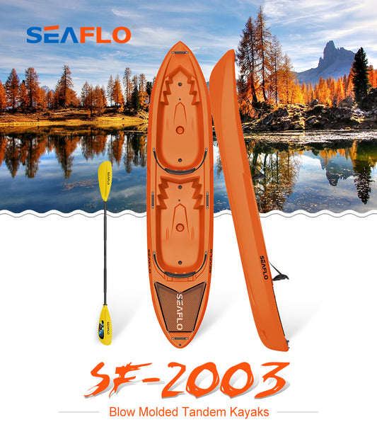SEAFLO SF-1003 Adult Sit-On-Top Recreational Kayak – Lightweight Polyethylene