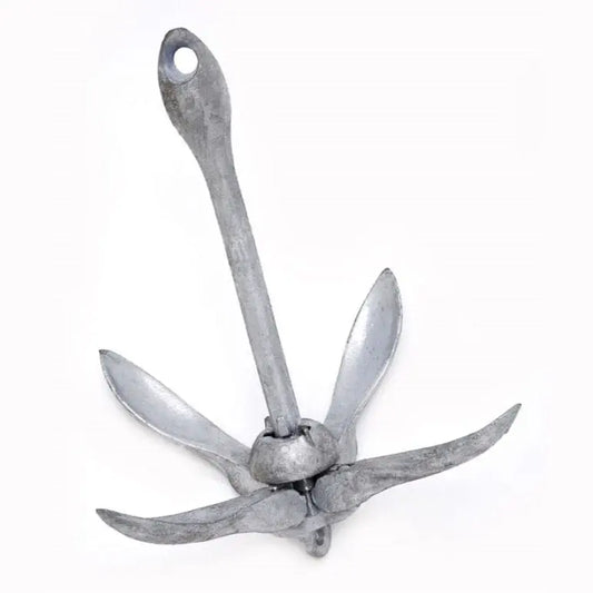 H.D.G. Folding Grapnel Anchor — Hot-Dip Galvanized | 0.7kg to 6kg